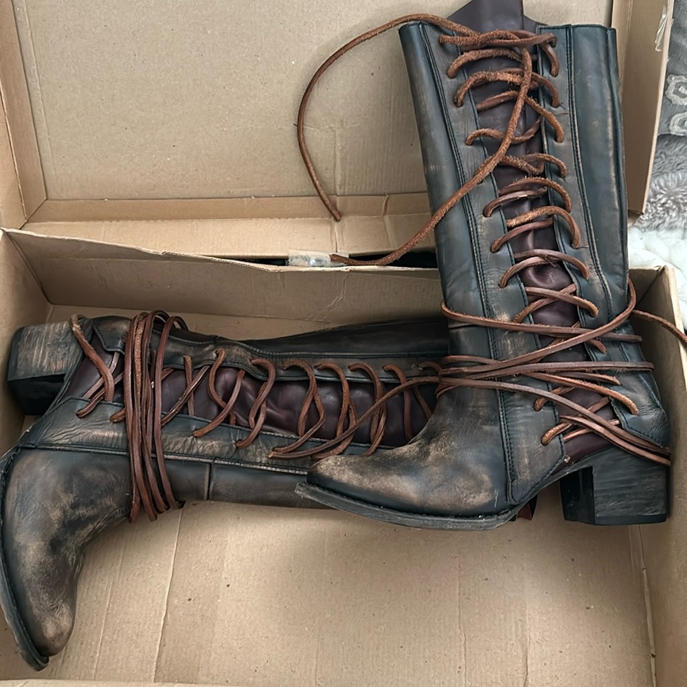 FreeBird  real brown leather boot